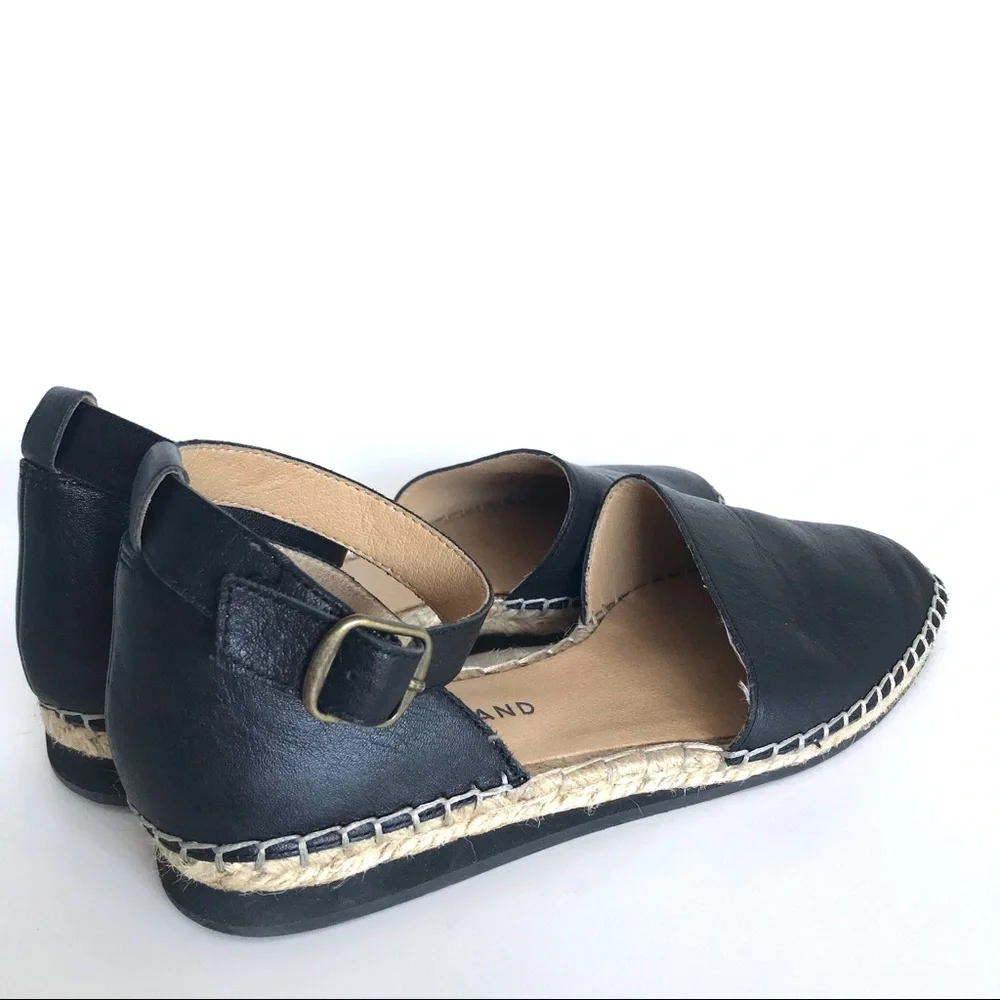 🖤 Lucky Black Leather Reniya Espadrilles 🖤 - Picture 2 of 10